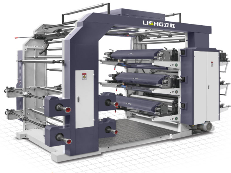 6 Colors Stack Type Flexographic Printing Machine