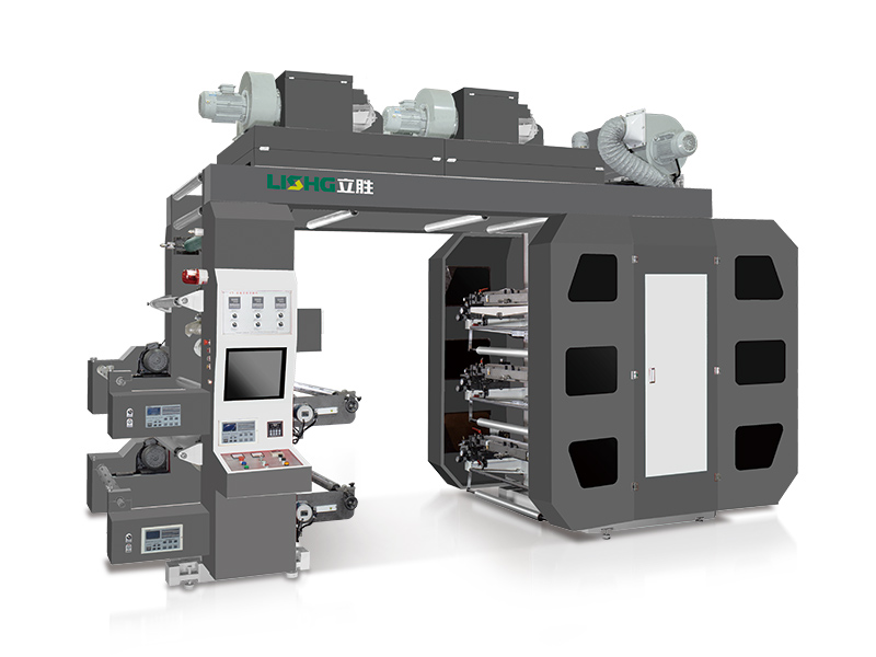 6 Color Stack Type High Speed Flexographic Printing Machine